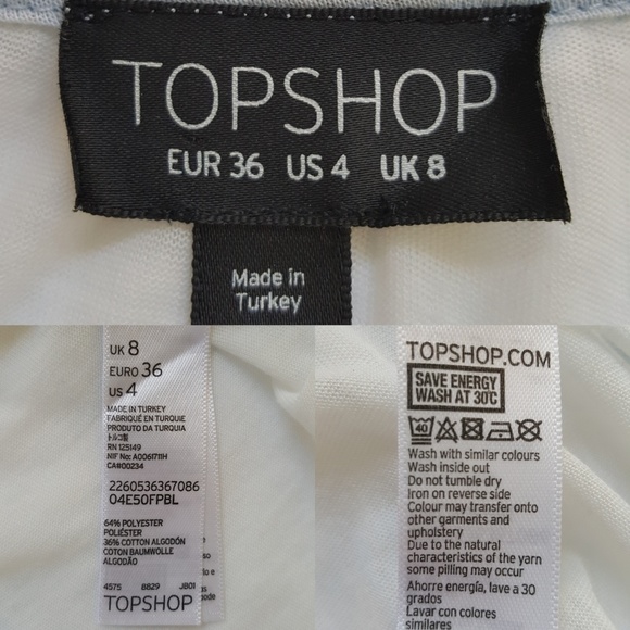 TOPSHOP New York Burnout Graphic T Shirt Top 4 - Picture 8 of 8